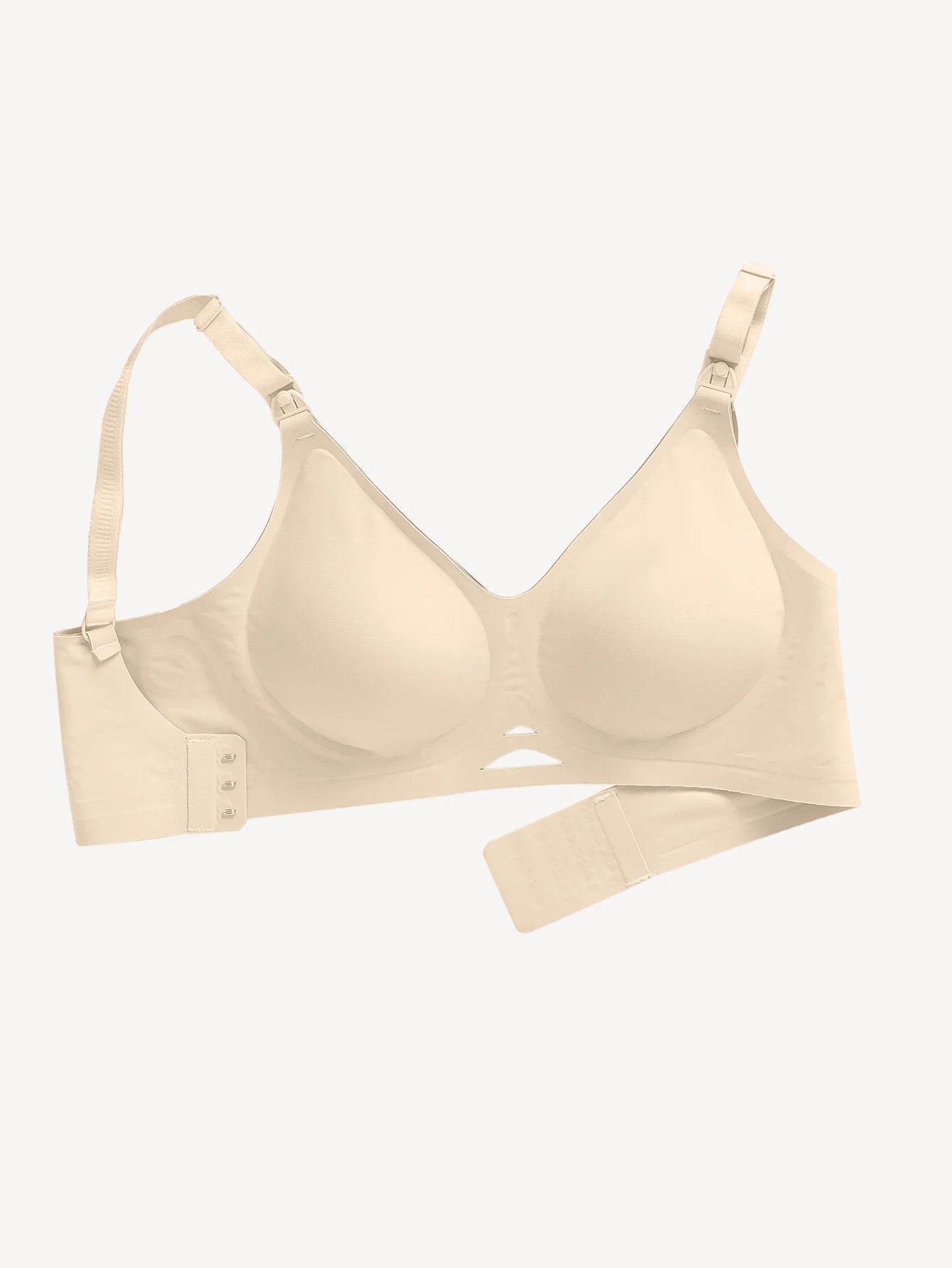 New Women'S Breastfeeding Bra With No Trace Lightweight Comfortable And Steel Ring Front Open Button Breastfeeding Bra