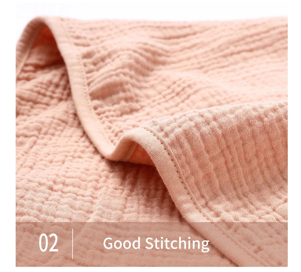 Muslin Baby Hooded Poncho Towel Children's Hooded Bath Towel Soft Kids Beach Bathing Stuff Infant Washcloth