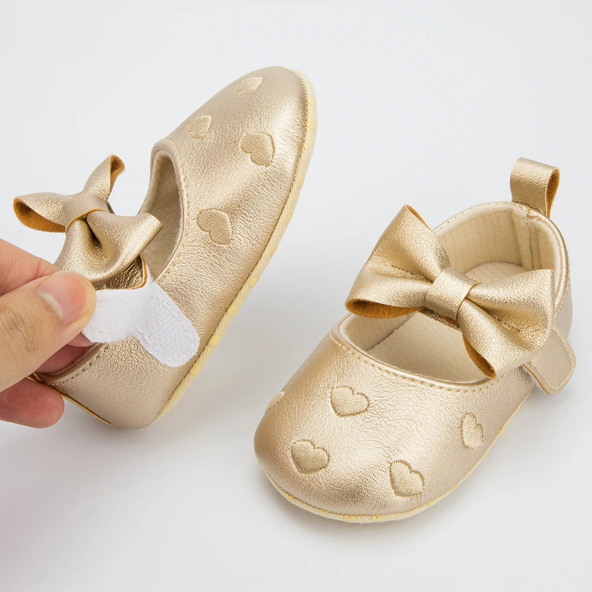 Love Bow Fringe Baby Moccasins – Soft Sole First Walkers