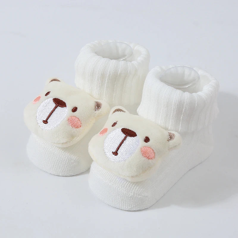 Cartoon Animal Cotton Baby Socks – Soft & Breathable Newborn Socks