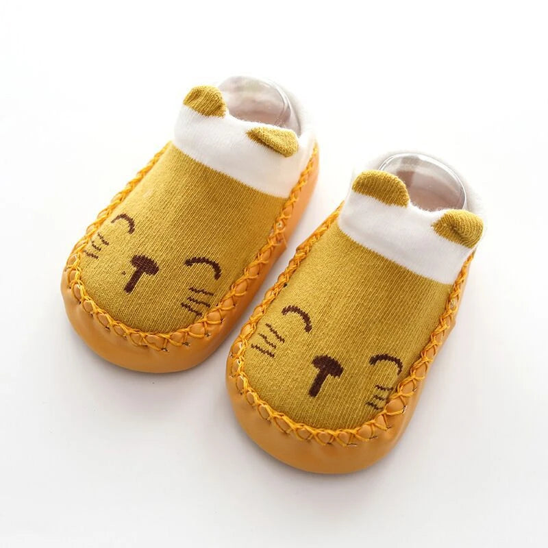 Baby Non-Slip Indoor Socks Slippers with Rubber Soles