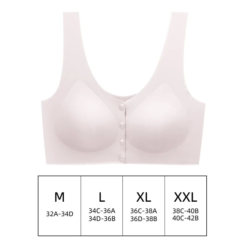 Maternity Nursing Bra for Pregnancy – Front Open, Removable Pads, Breathable 3D Seamless Design