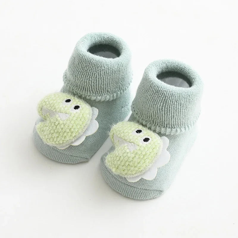 Warm Anti-Slip Cartoon Baby Socks – Winter Indoor (Unisex)