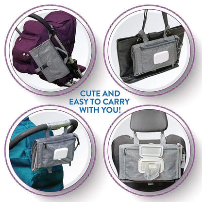 Portable Baby Changing Pad with Pockets