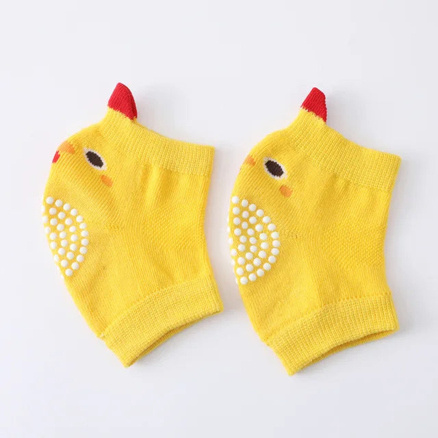 Cotton Baby Knee Pads – Anti-Slip Crawling Protection (0–3 Years)