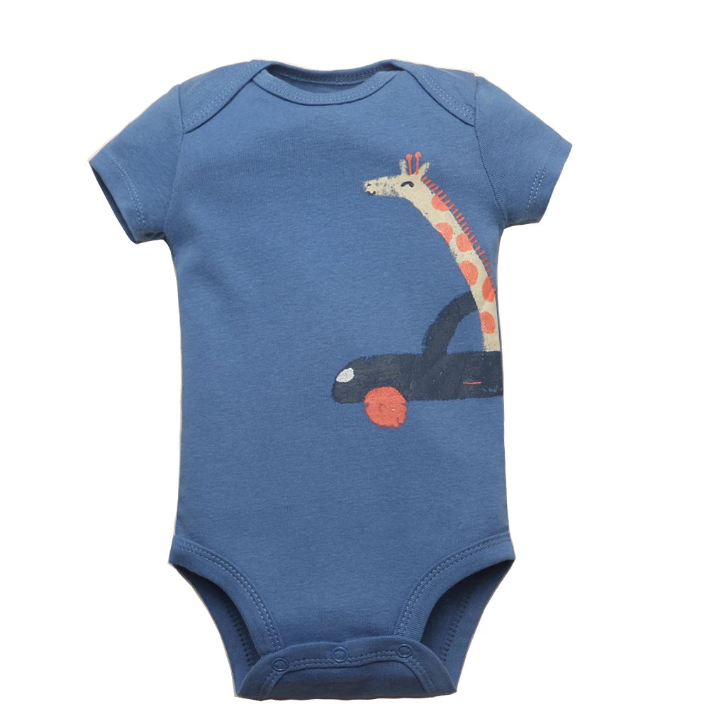 5-Pack Baby Boys Girls Bodysuits 100% Cotton Short Sleeves Kids Clothes 6-24 Month Newborn Baby Clothing bebe Jumpsuit