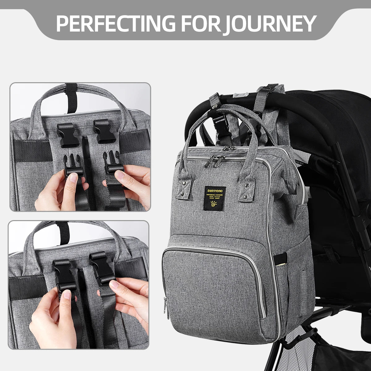 Multifunction Maternity Backpack with Insulated Pockets