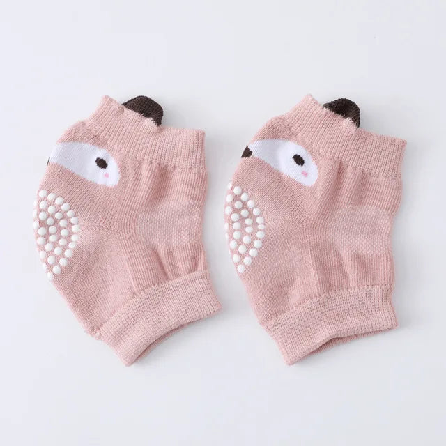 Cotton Baby Knee Pads – Anti-Slip Crawling Protection (0–3 Years)