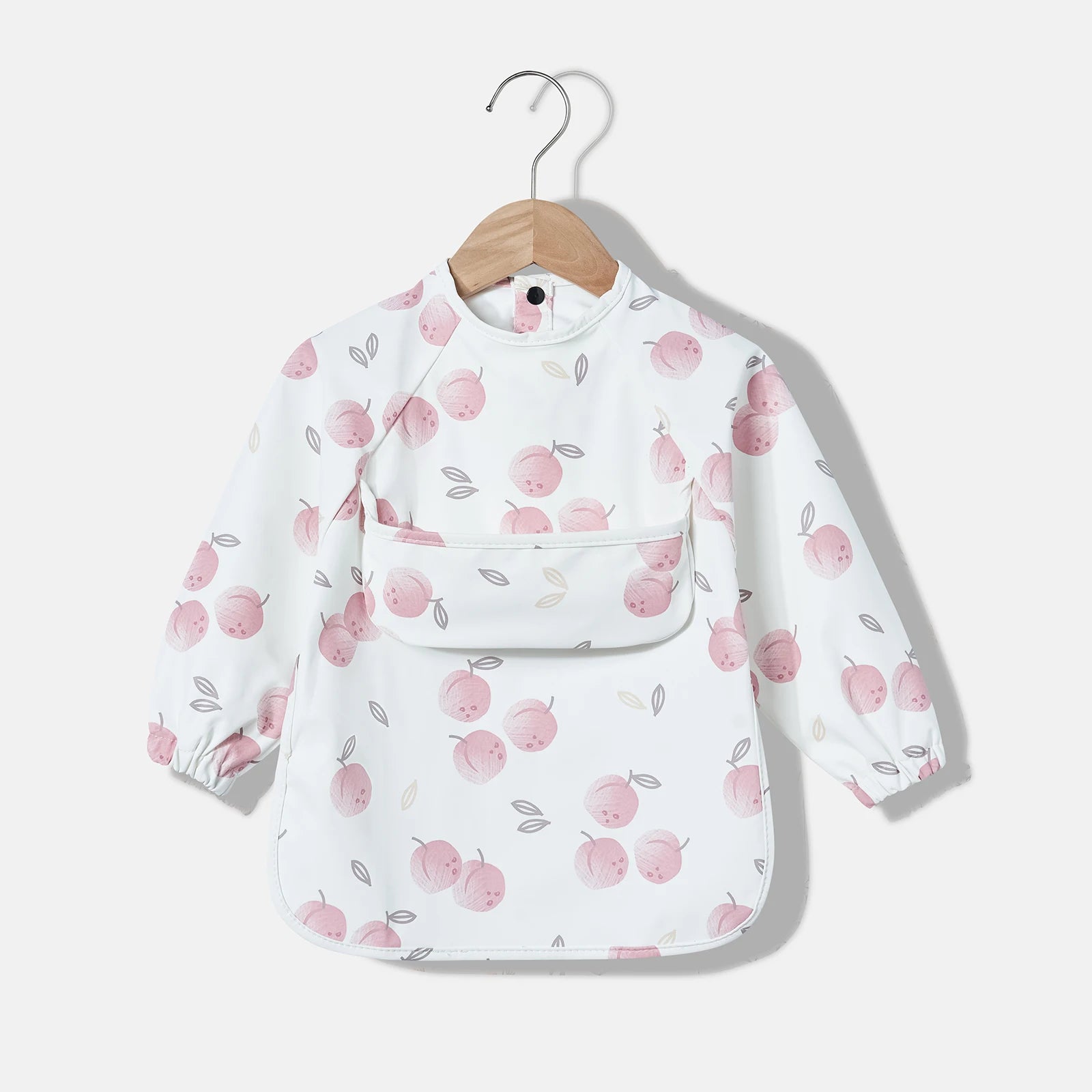 New Baby's Waterproof Long Sleeve Apron with Pocket Toddler Burp Cloth Boys Girls Anti-dirty Art Smock Baby Stuff Denmark bib