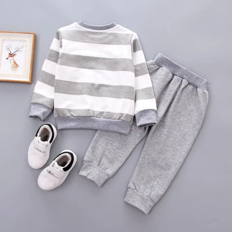 New Spring Autumn Baby Girl Clothes Infant Boys Outfits Children T-Shirt Pants 2Pcs/Sets Toddler Casual Costume Kids Tracksuits
