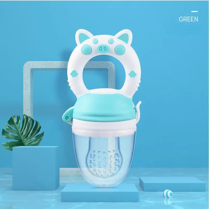 Silicone Baby Food Feeder & Juice Pacifier Cup