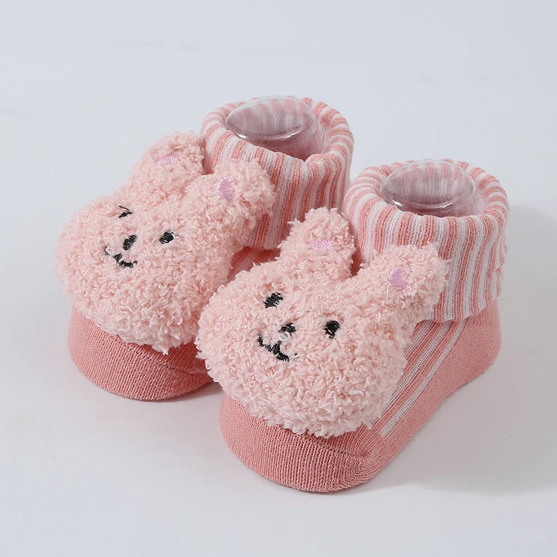 Cartoon Animal Cotton Baby Socks – Soft & Breathable Newborn Socks