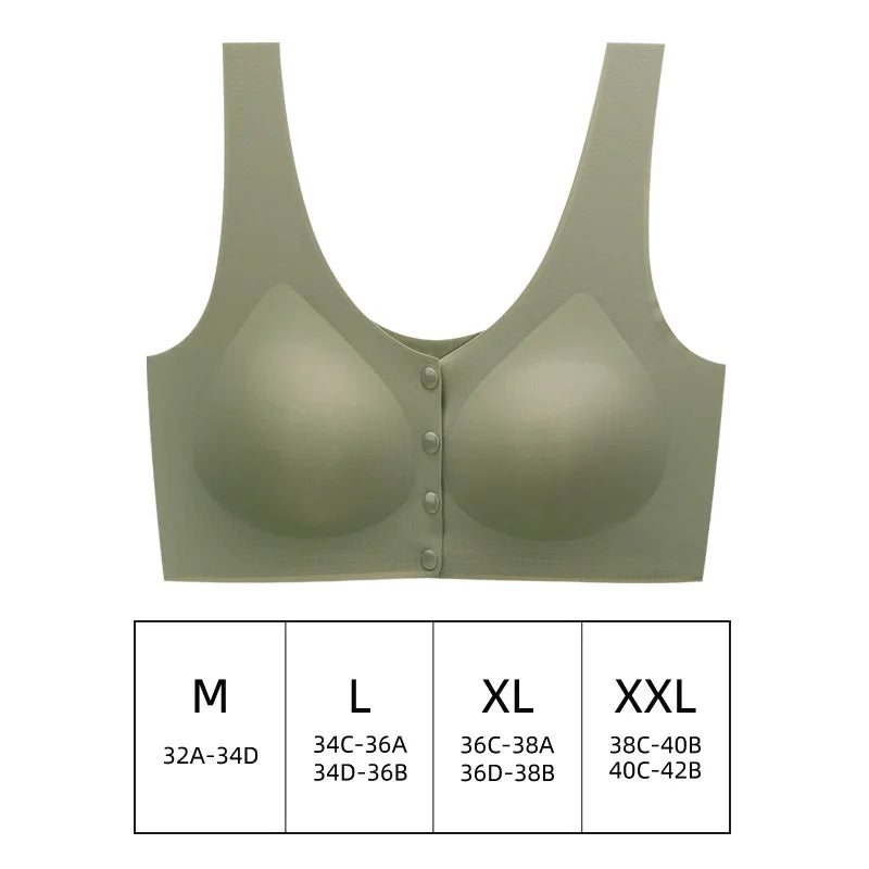 Maternity Nursing Bra for Pregnancy – Front Open, Removable Pads, Breathable 3D Seamless Design