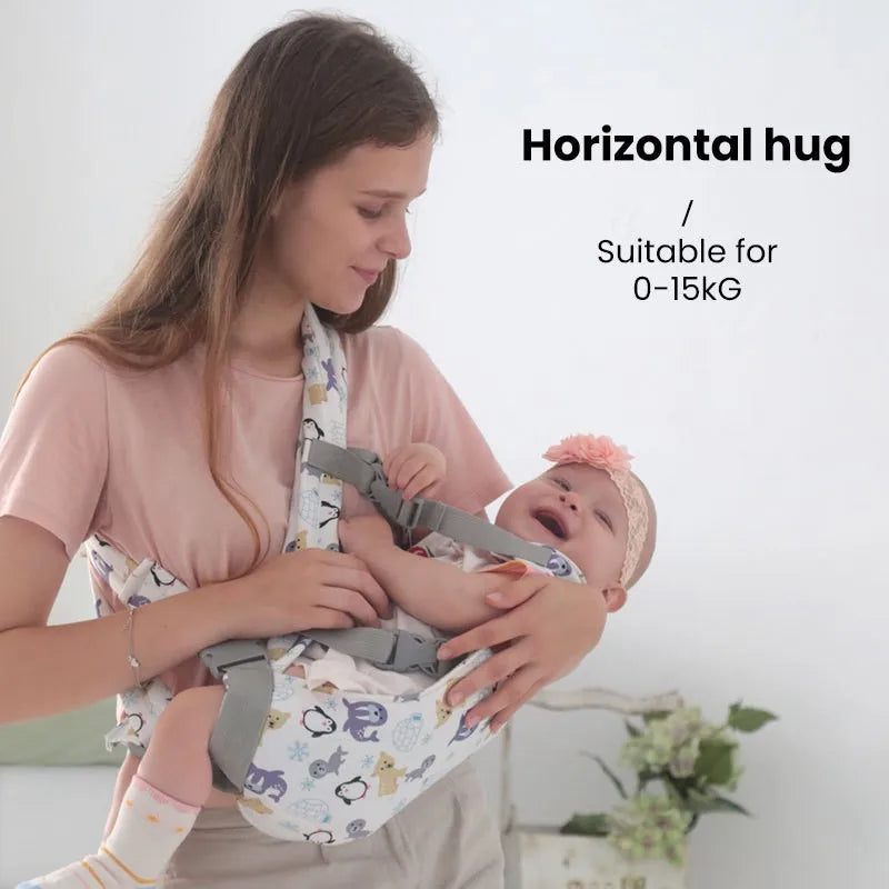 Ergonomic Baby Carrier with Waist Stool – Front Carry