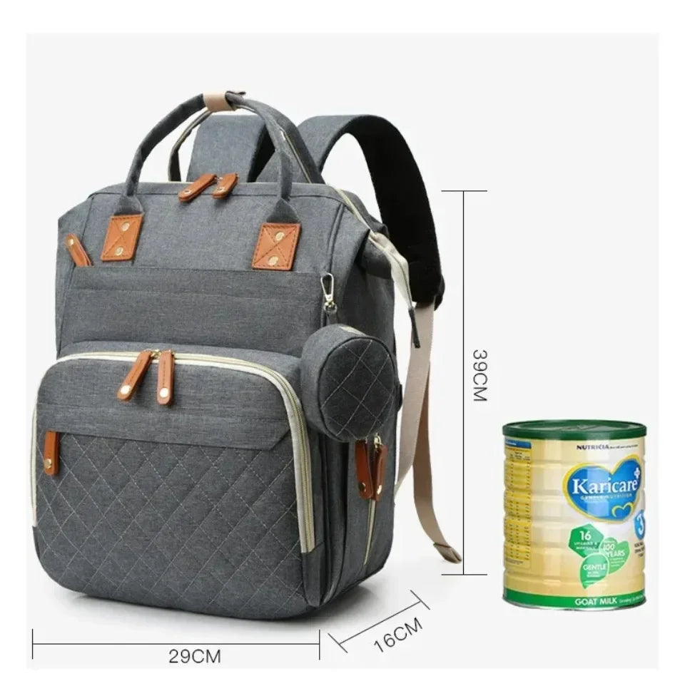 Baby diaper backpack toddler diaper backpack with diaper changing pad mom and dad travel large capacity backpack baby bag