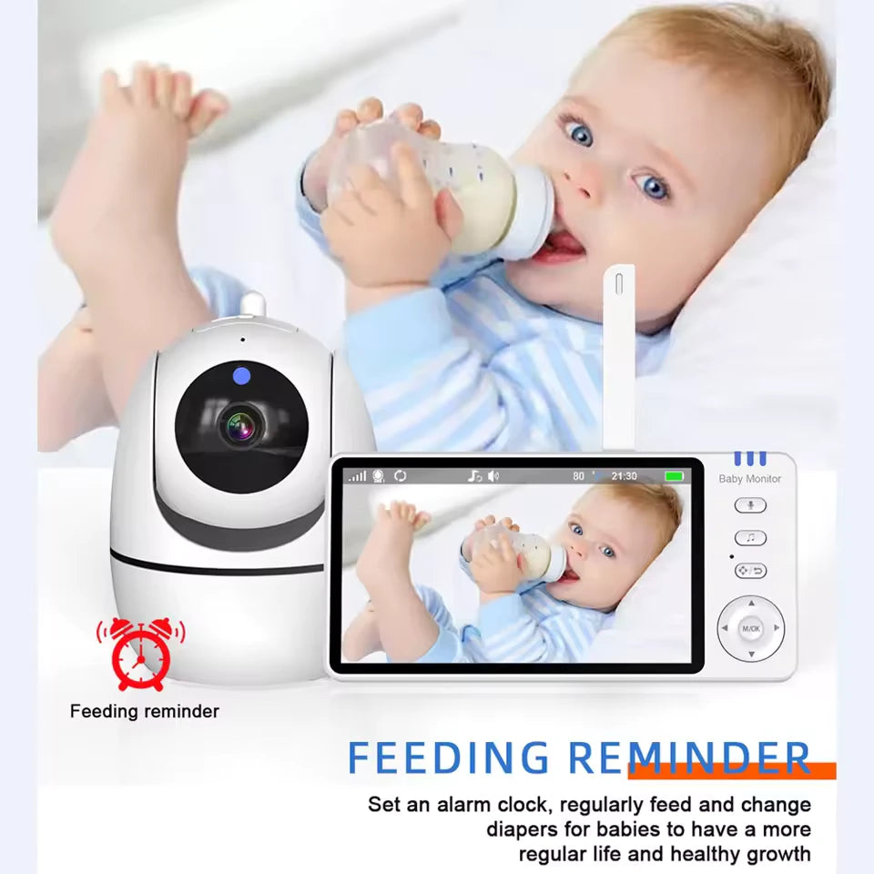 All-in-One Baby Monitor – 5" Screen, Pan-Tilt, VOX, Night Vision