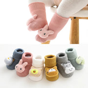 Warm Anti-Slip Cartoon Baby Socks – Winter Indoor (Unisex)