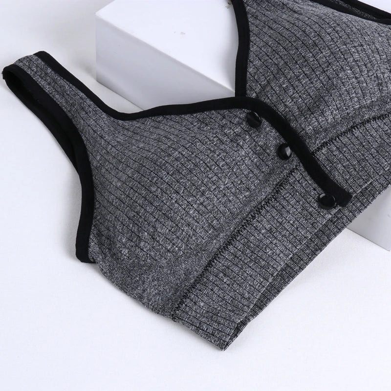 Seamless Maternity Nursing Bra – Soft 3D Support"