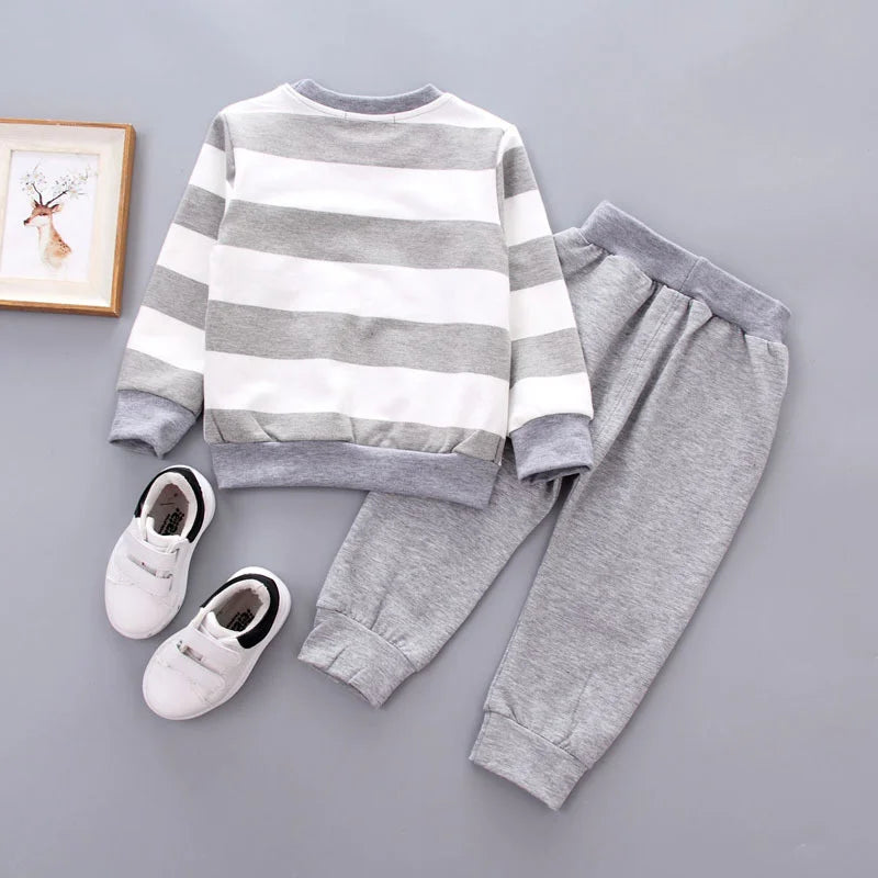 New Spring Autumn Baby Girl Clothes Infant Boys Outfits Children T-Shirt Pants 2Pcs/Sets Toddler Casual Costume Kids Tracksuits