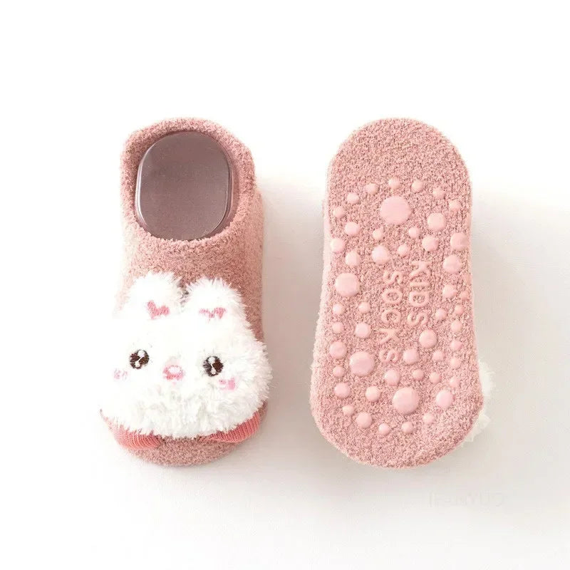 Cute Animal Baby Floor Socks – Warm & Non-Slip