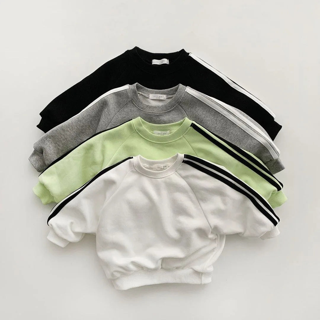 Boys and girls' spring new 2025 children's cool letter printing zipper top pants leisure sports two piece baby suit
