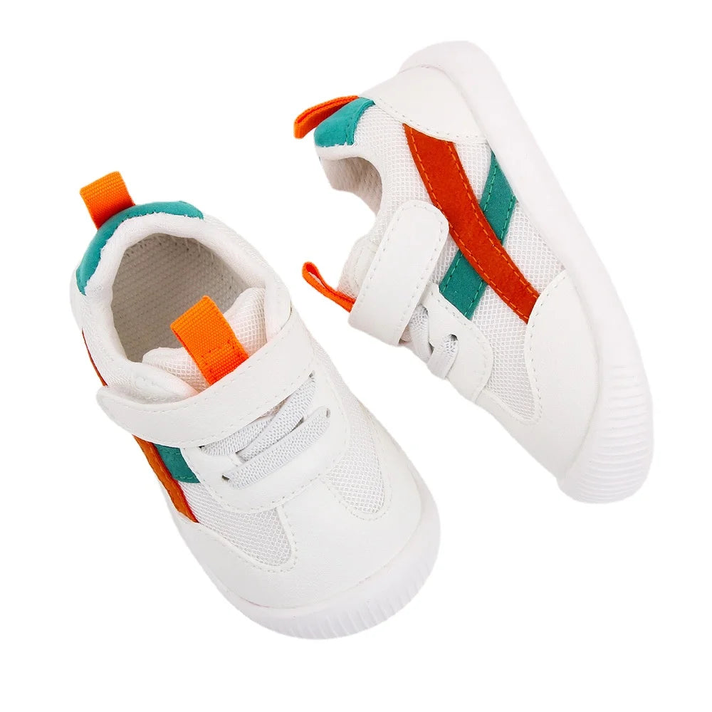 Baby Toddler Shoes Four Seasons 0-3 Year Old Children's Soft Sole Non Slip Shoes Girl Boy Mesh Breathable Walking Single Shoe