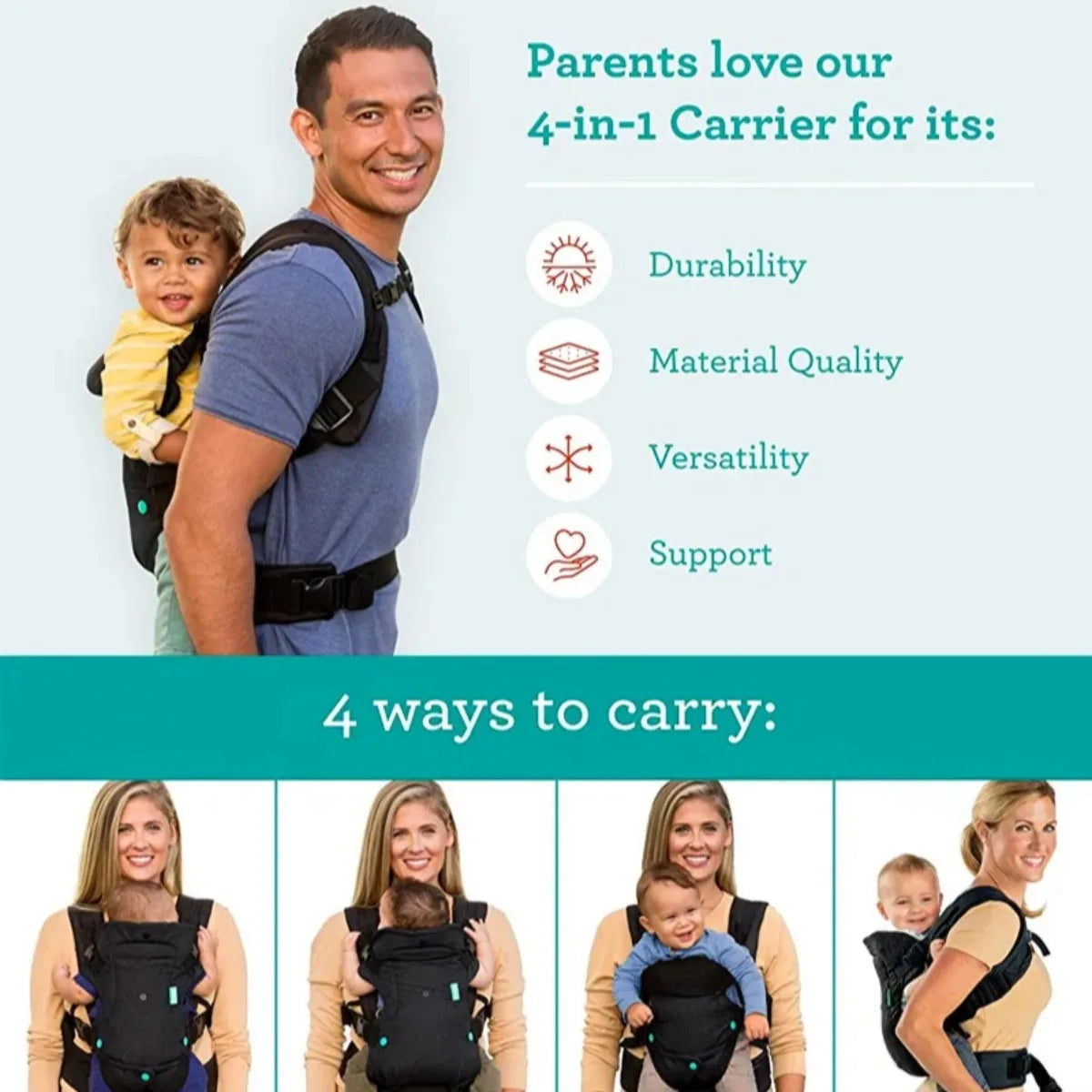 4-in-1 Multifunctional Baby Carrier