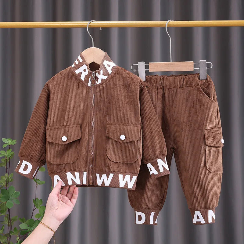 New Spring Autumn Baby Boys Clothes Suit Children Fashion Jacket Pants 2Pcs/Sets Toddler Casual Costume Infant Kids Tracksuits