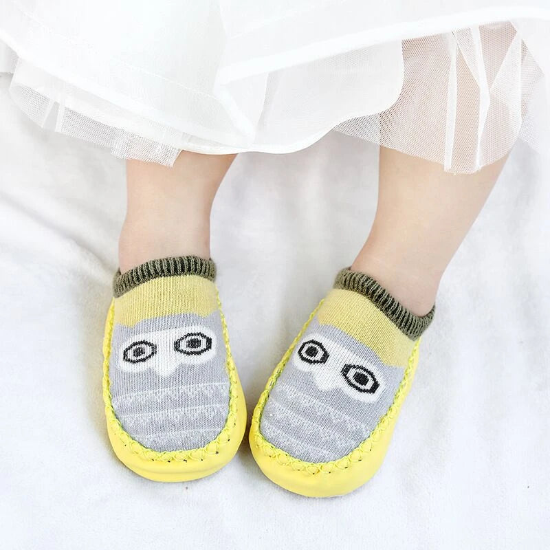 Baby Non-Slip Indoor Socks Slippers with Rubber Soles