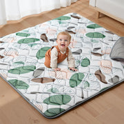 Baby Play Mats, Crawling Playpen Mat, Thicken Soft Padding Foam Playmat Foldable Crawling Mats, Non-Slip & Machine Washable ki