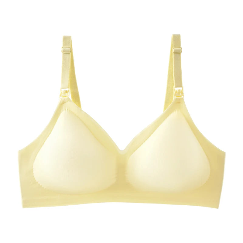 Leopard Print Maternity Nursing Bra – Wireless & Supportive