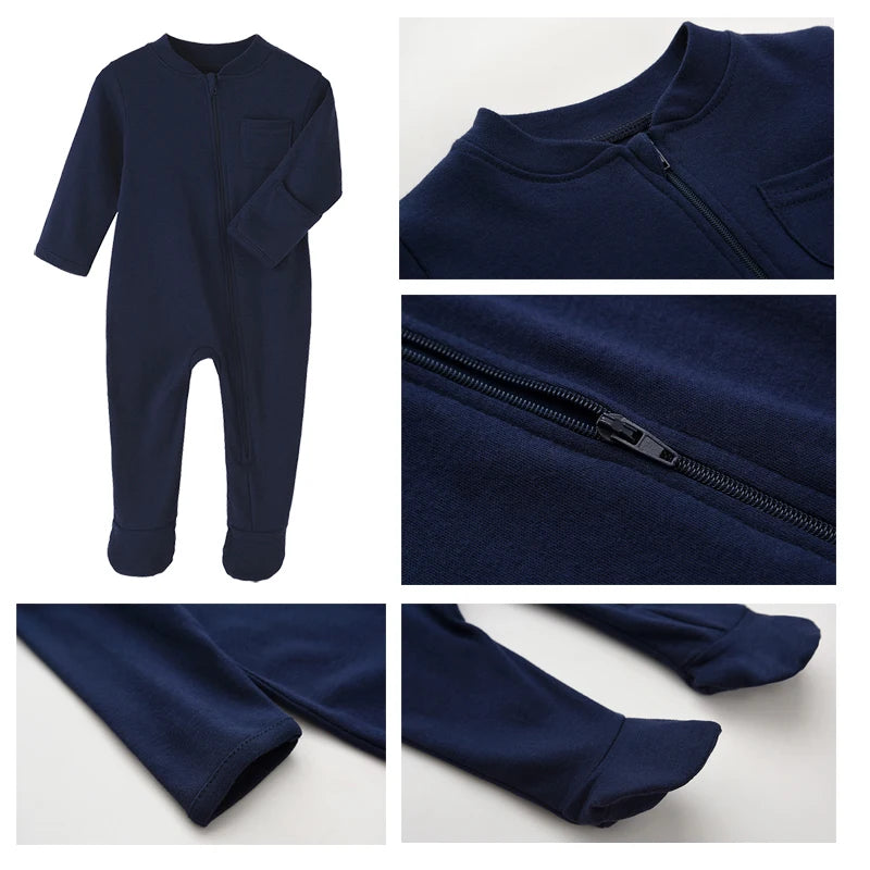 100% Cotton Jumpsuits Newborn Baby Rompers Sleepsuits INS Jumpers One-pieces Sleepers Autumn Spring Growings Roupa De Bebe Grows