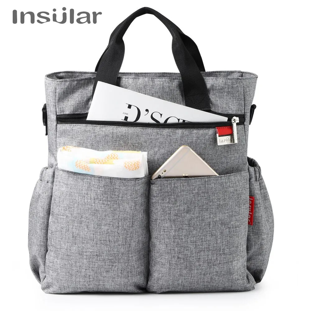 Fashion Baby Diaper Tote Bag Multifunctional Mommy Nappy Changing Bags Waterproof Mummy Stroller Bag
