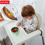 New Baby's Waterproof Long Sleeve Apron with Pocket Toddler Burp Cloth Boys Girls Anti-dirty Art Smock Baby Stuff Denmark bib