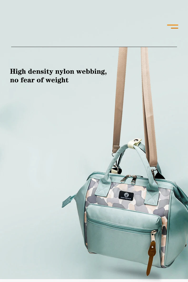 Fashion Small Mommy Bag One Shoulder Messenger Bag Multifunctional Mommy Handbag Storage Bag Mother Baby Storage Bag Women's Bag