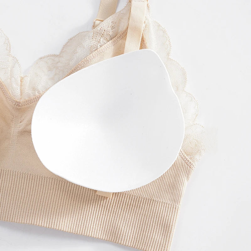 Wireless Front Open Nursing Bra Soft Lace Breathable Seamless Maternity Breastfeeding Bras Maternal Support For Pregnant Women