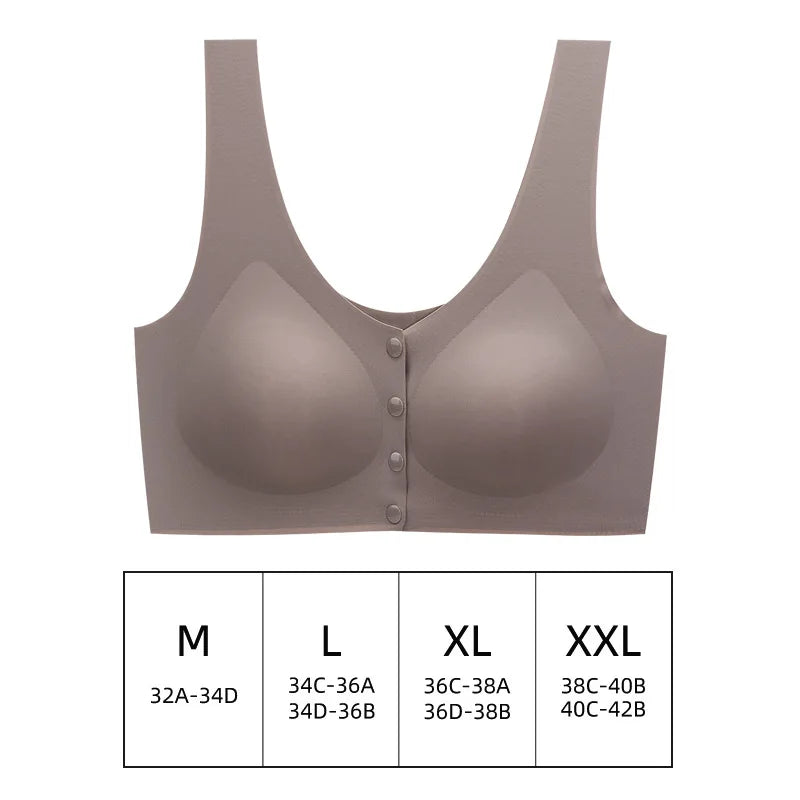 Maternity Nursing Bra for Pregnancy – Front Open, Removable Pads, Breathable 3D Seamless Design