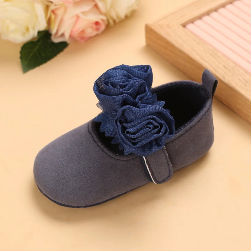 White Lace Princess Baby Shoes – Soft Sole First Walkers