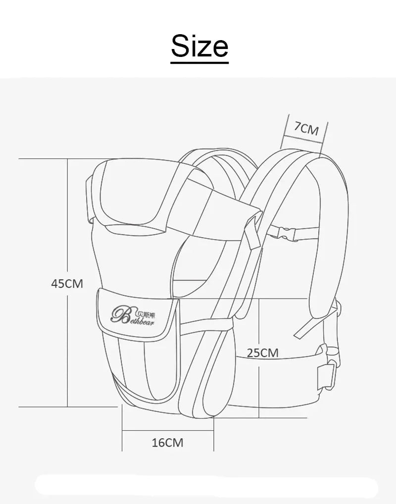 4-in-1 Ergonomic Baby Carrier for Newborn to Toddler