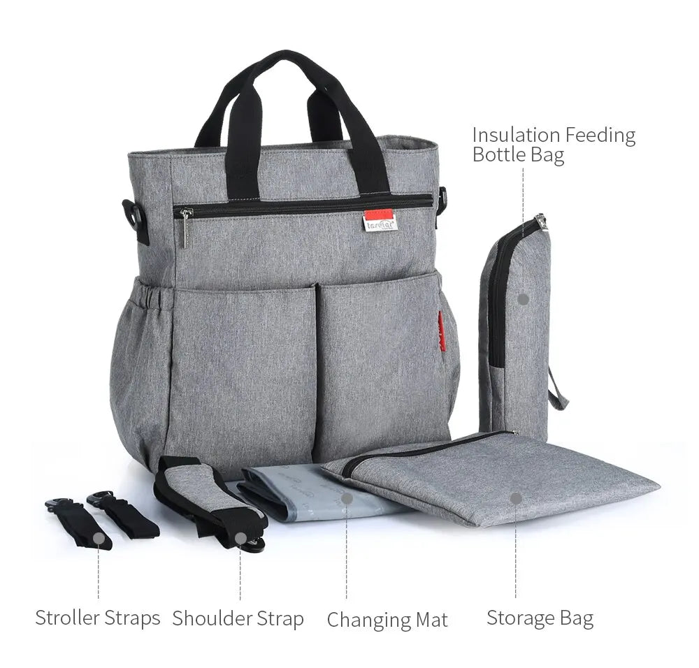 Fashion Baby Diaper Tote Bag Multifunctional Mommy Nappy Changing Bags Waterproof Mummy Stroller Bag