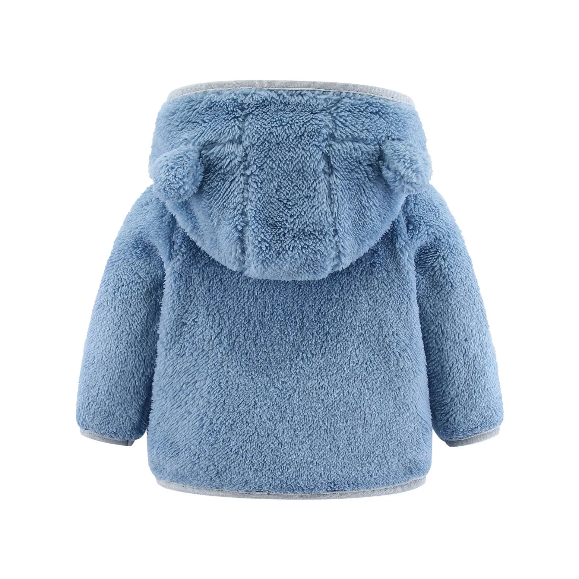 Spring and Autumn Children's Fleece Coat Baby Bear Ears Long Sleeve Warm Jacket 0-3 Years Old Child Clothing