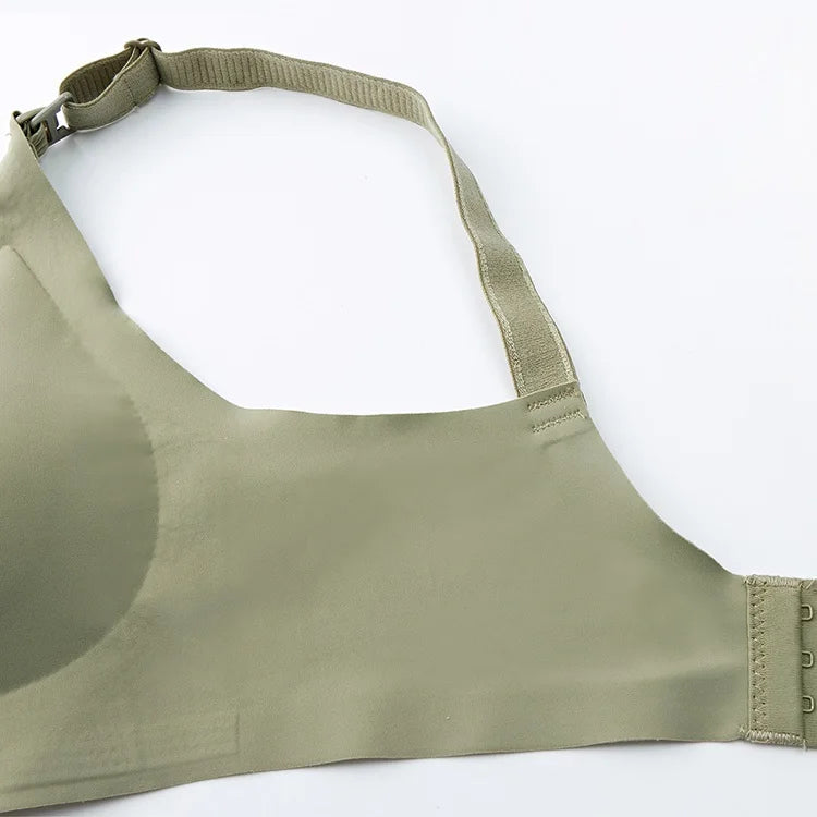 Ultra-Thin Laser Cut Nursing Bra – Push-Up, Removable Pads, Plus Size