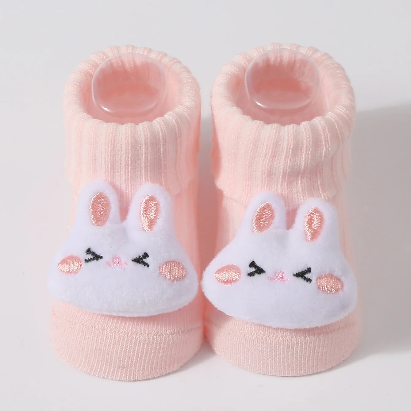 Kawaii 3D Animal Baby Socks – Soft Cotton (0–6 Months)