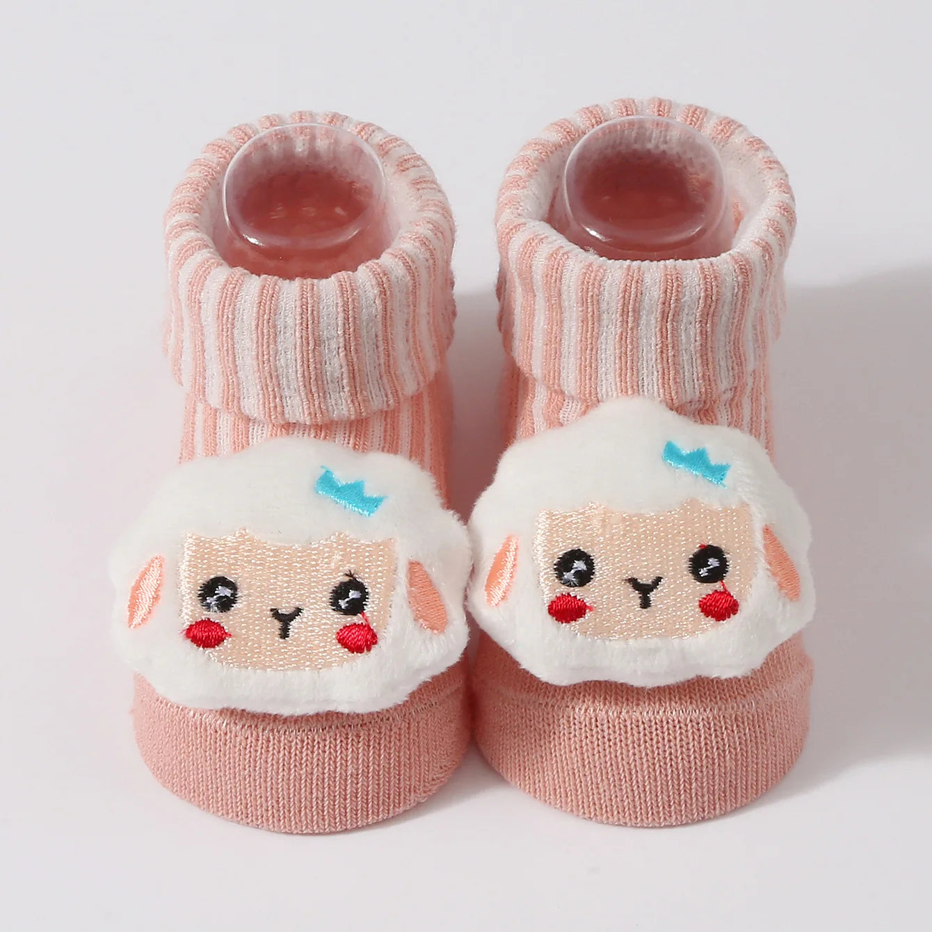 Kawaii 3D Animal Baby Socks – Soft Cotton (0–6 Months)