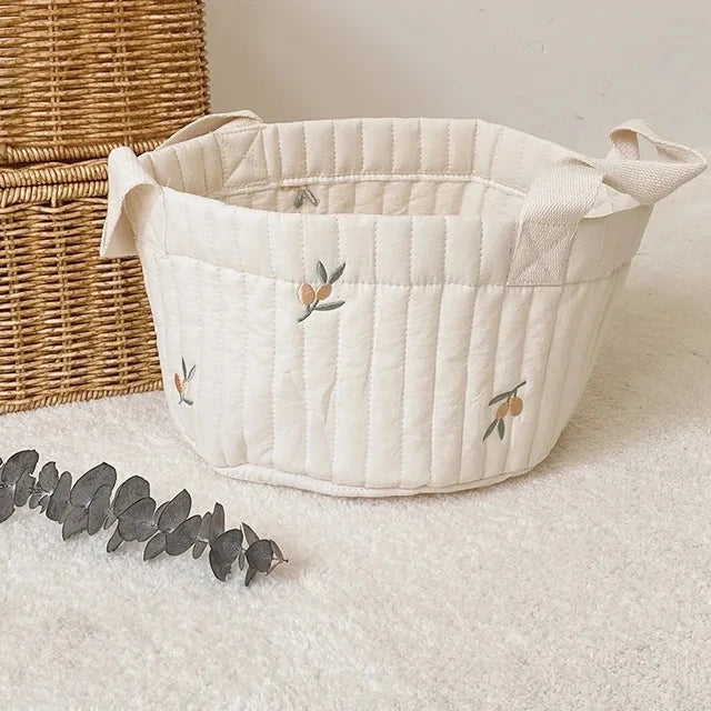 Baby Bags Cute Bear Embroidery Diaper Bag Caddy Nappy Cart Storage Mummy Maternity Bag for Newborn Diapers Toys Organizers