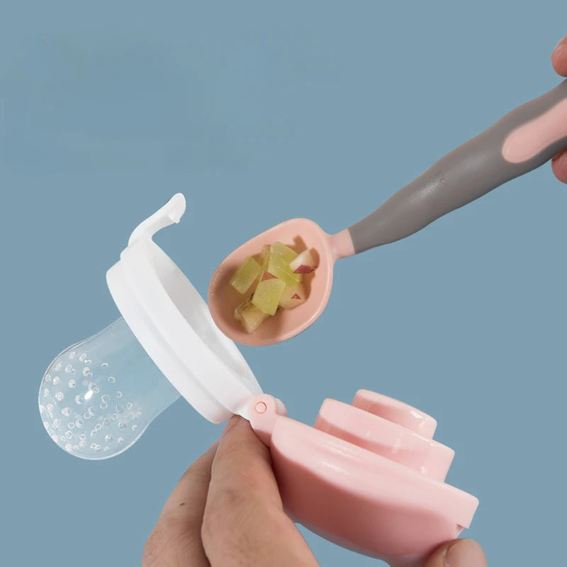 Silicone Baby Food Feeder & Juice Pacifier Cup