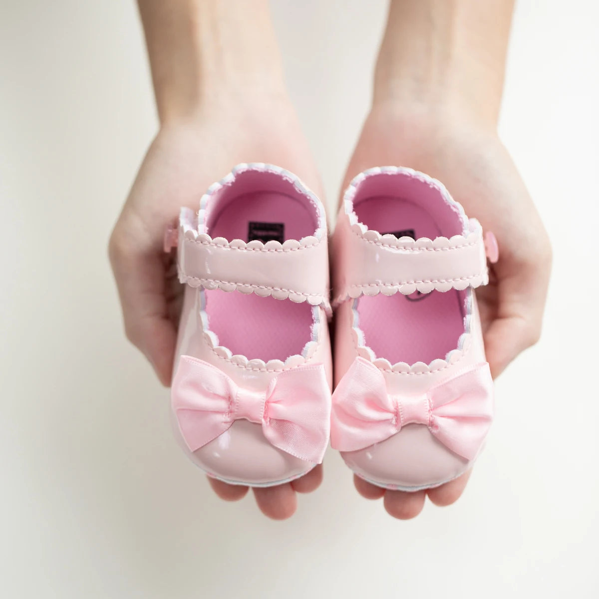 Meckior PU Leather Bowknot Baby Girl Shoes – Soft Sole Flats