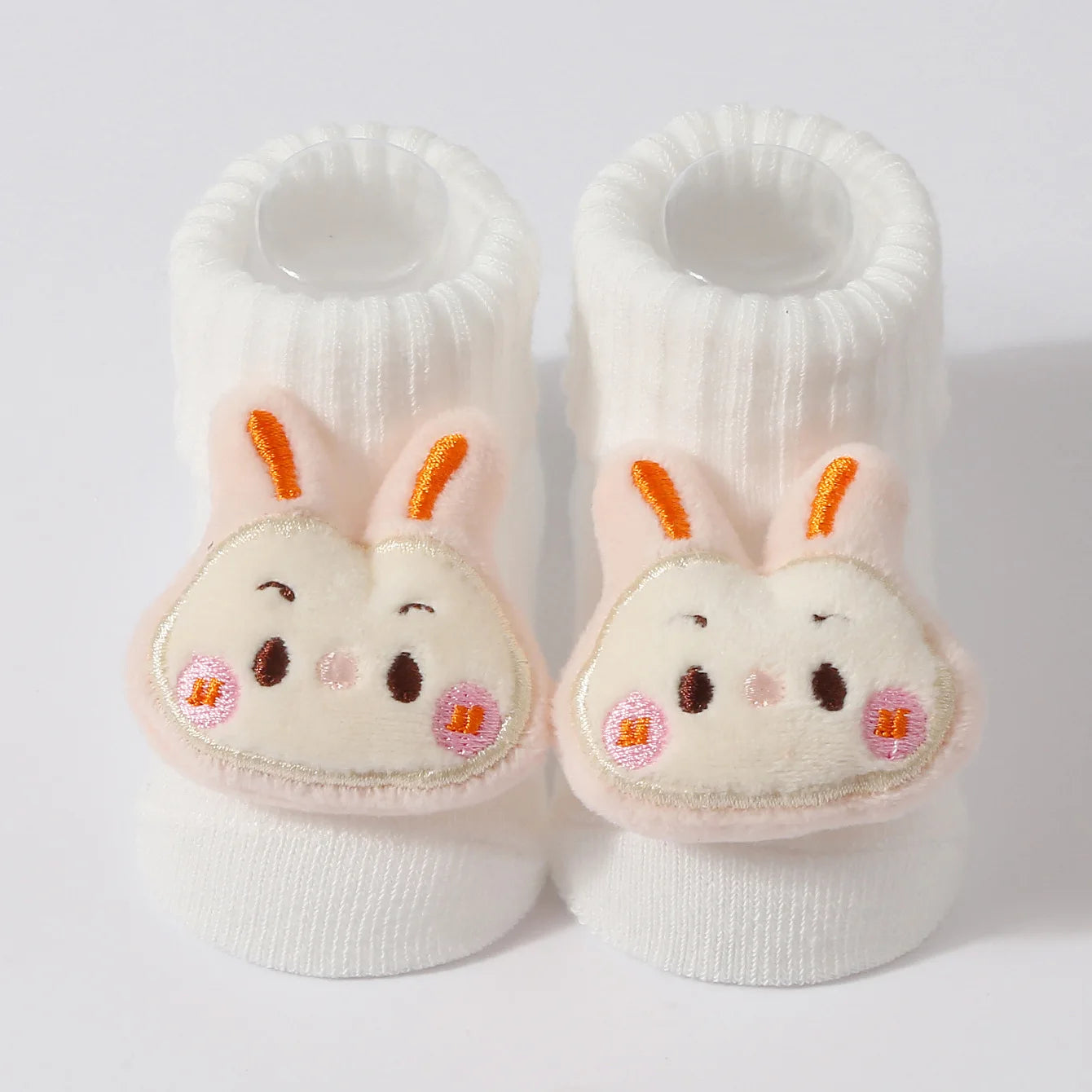 Kawaii 3D Animal Baby Socks – Soft Cotton (0–6 Months)