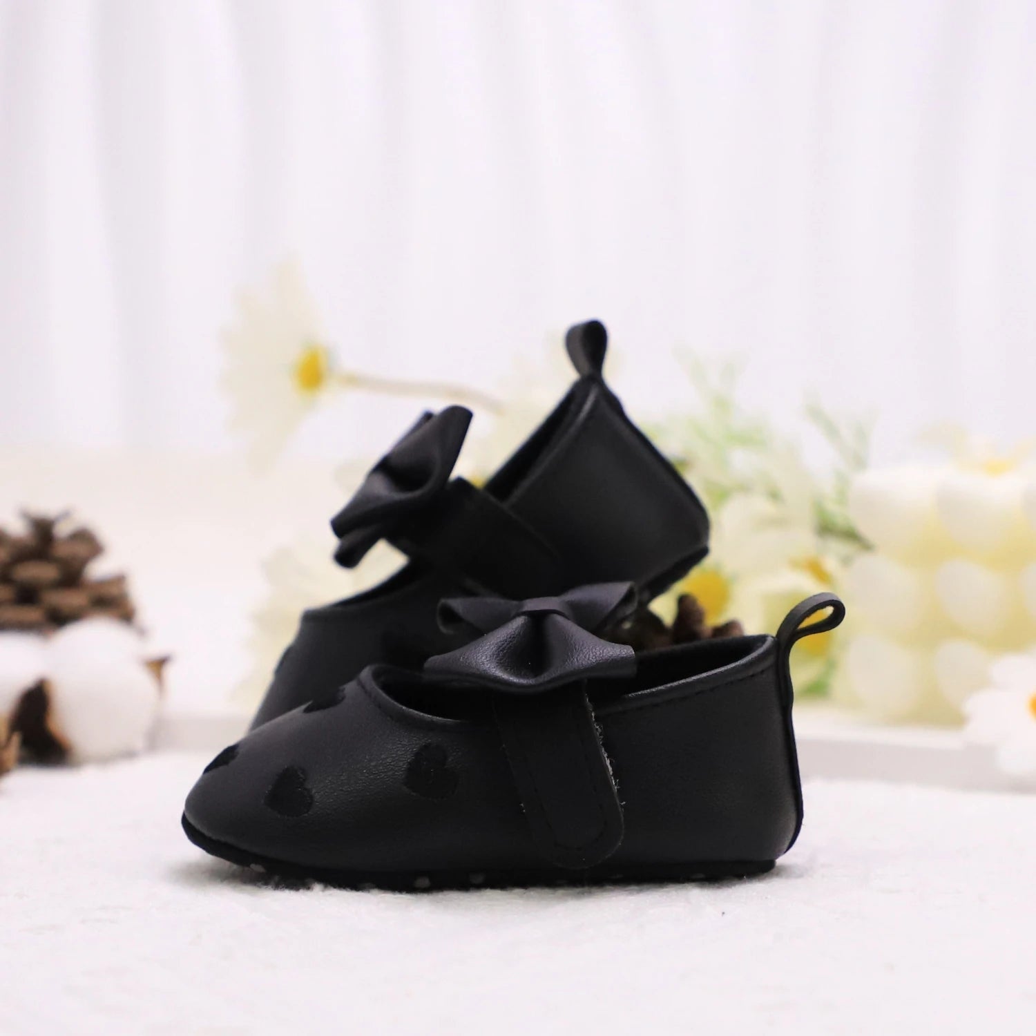Love Embroidered Baby Girl Shoes – Soft First Step Walkers