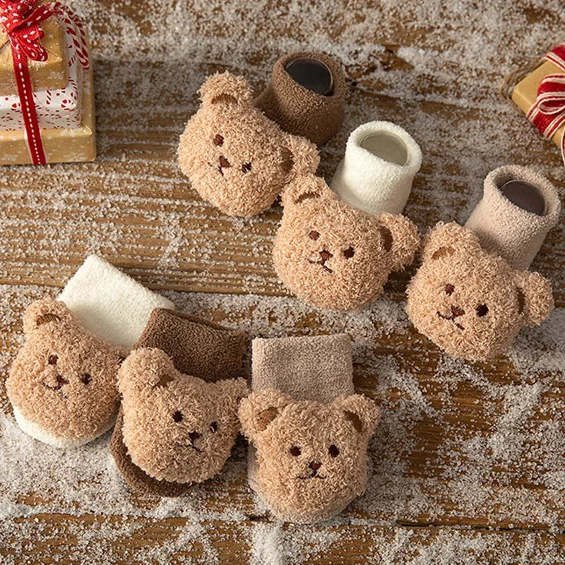 Cute Animal Baby Floor Socks – Warm & Non-Slip
